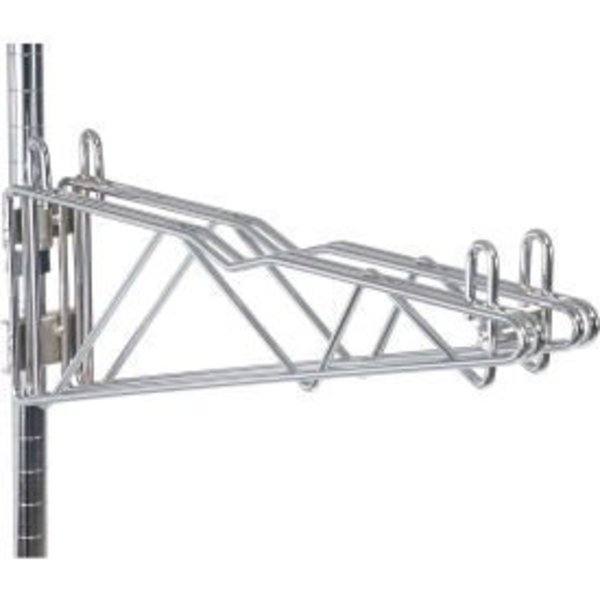 Global Equipment 18" Double Arm Shelf Bracket - Poly-Green® DPS18GZ